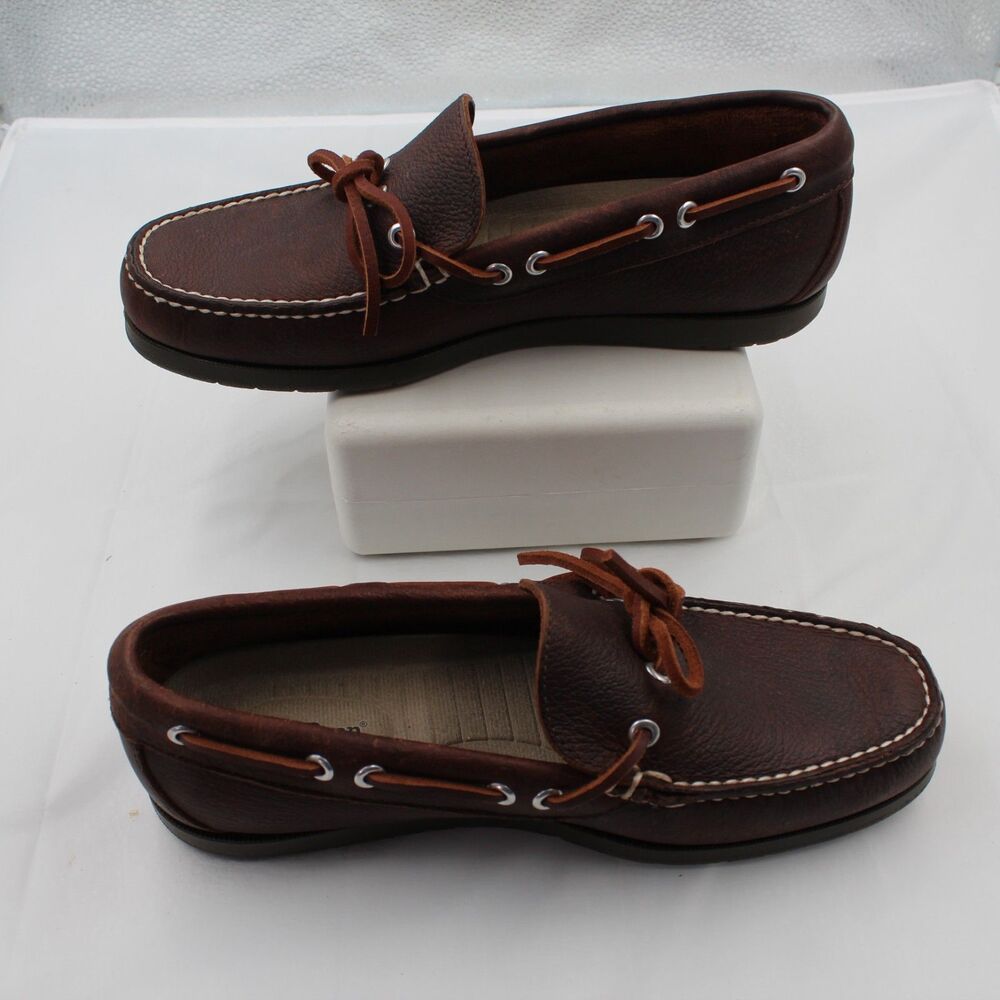 L.L. Bean Brown Leather Boat Shoes Loafers